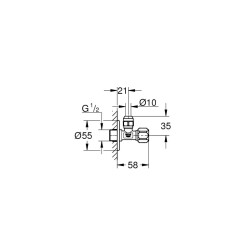 Grohe Ara Musluk Filtreli 1/2 x 3/8 2201800M - 2