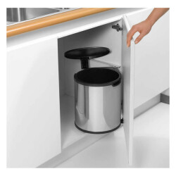 Brabantia Brilliant Steel Dolap İçi Çöp Kutusu 15L - 4