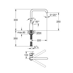 Grohe Essence Tek Kumandalı Eviye Banyo Bataryası 30269000 - 3