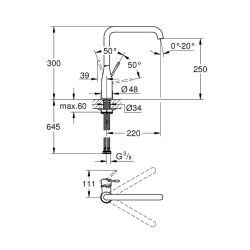 Grohe Essence New Eviye Bataryası 30269AL0 - 2