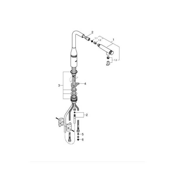 Grohe Essence Smart Control Eviye Bataryası 31615DA0 - 2