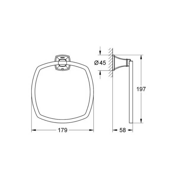 Grohe Grandera Halka Havluluk 40630000 - 2