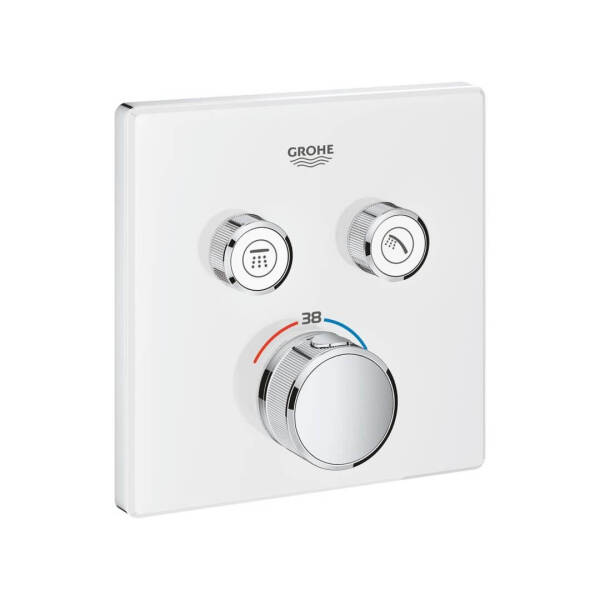 Grohe Grohtherm Smartcontrol Çift Valfli Akış Kontrollü Ankastre Termostatik Duş Bataryası 29156LS0 - 1