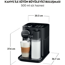 Nespresso F541 Gran Lattissima Kapsüllü Kahve Makinesi Siyah - 5