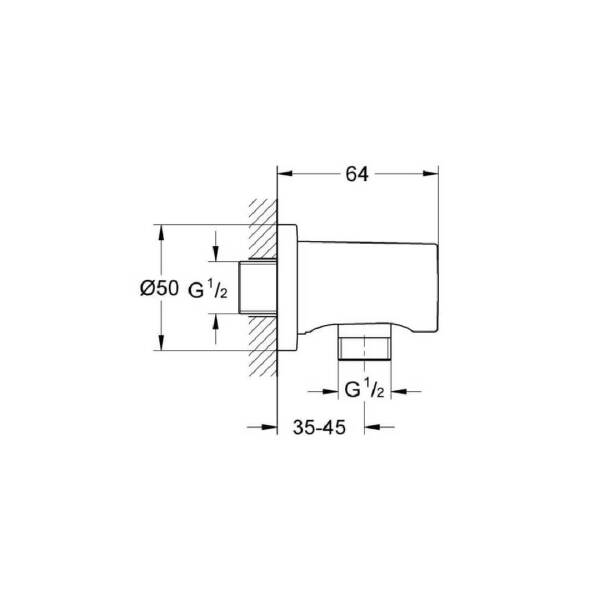 Grohe Rainshower Su Çıkış Dirseği 27057BE0 - 2