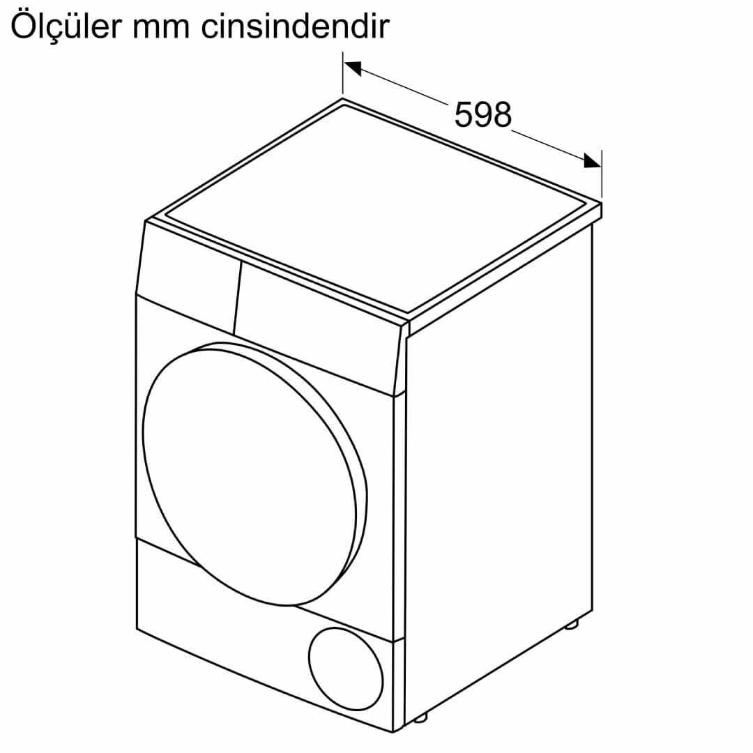 Siemens WQ45B2AXTR IQ700 Isı Pompalı Kurutma Makinesi 9 Kg Gümüş ...