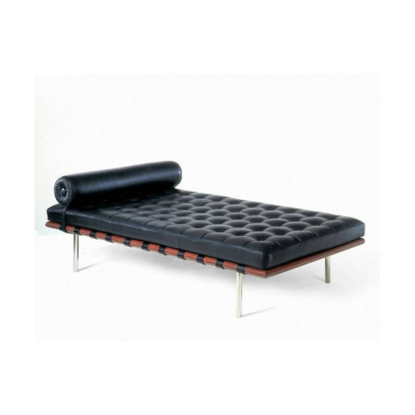 Sohomanje Siyah Metal Deri Daybed - Soho303 - 1