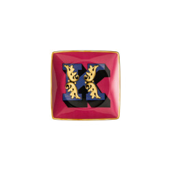 Versace Holiday Alphabet Kare Tabak K Harfi 12 cm - 1