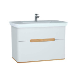 Vitra Sento Lavabo Dolabı 100 Cm çift Çekmeceli Ayaklı 60826 - 1